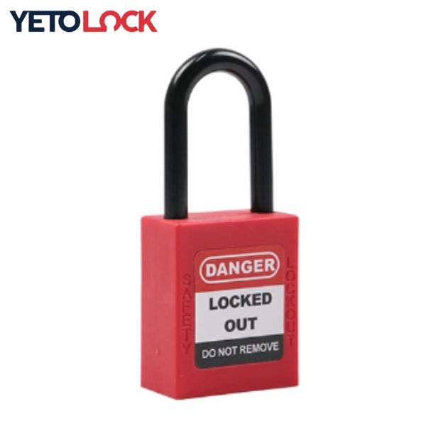 38mm nylon shackle safety padlock