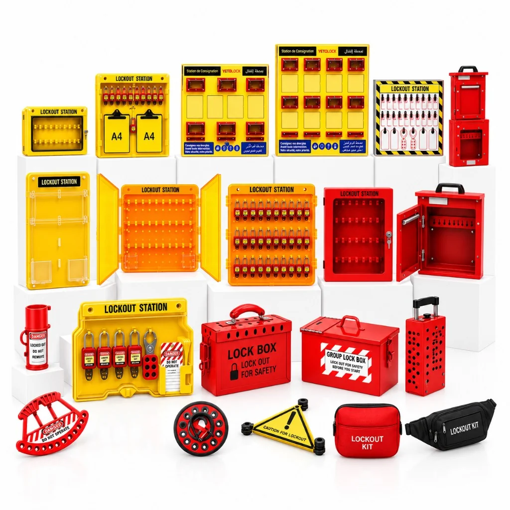 Lockout Boxes & Stations / Boîtes et stations